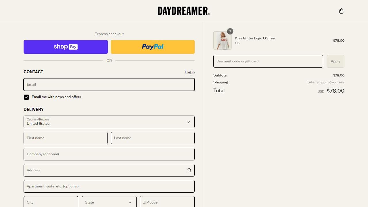 How to apply Daydreamer coupon code